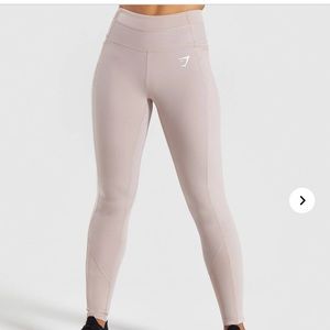 GymShark NWOT Dreamy Mesh Leggings- Taupe